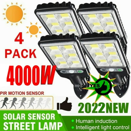 

1Pc 1000W Super Bright Solar Powered Street Wall Light PIR Motion Sensor Dimmable Lights