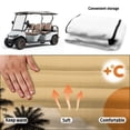 thumbnail image 4 of Uorisanigo Golf Cart Seat Cover Towel Blanket Breathable Beach Starfish Sunset Golf Cart Seat Cushion Covers 52.36"x 32.28" for EZGO TXT RXV/Club Car DS Precedent Easy to Install Clean, 4 of 7