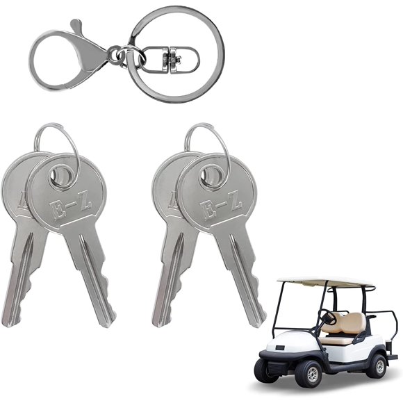 PinesC Golf Cart Keys Golf Cart Replacement Ignition Keys 4PCS Fit for EZGO Gas and Electric 1982-Up
