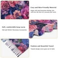 thumbnail image 5 of FORMRS Womens Scarf Winter Soft Long Big Warm Shawls Wrap Tassel Scarves, Vibrant Art Flowers, 5 of 9