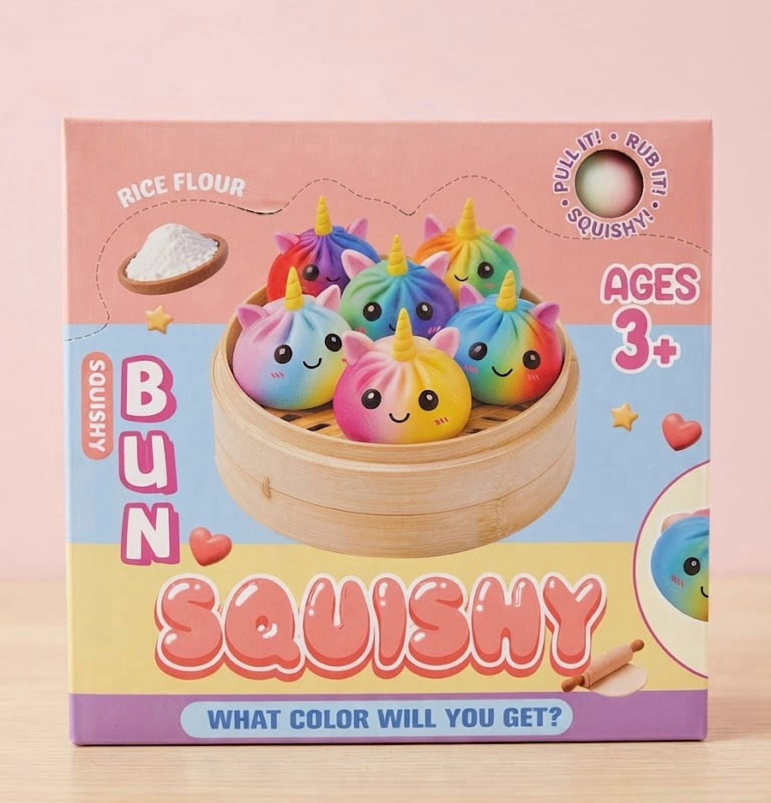 Soft Squishy Toy for Relaxation and Play - Random Multi Color 12 Pc's Set