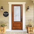 thumbnail image 3 of Vintage Metal Sign for Front Door - 8" Welcome Signs Humor Warning Indoor Outdoor Bar Bathroom Garden Funny House Round Decor (0 CLUCKS GIVEN), 3 of 9
