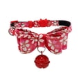 thumbnail image 2 of LSLJS Collier pour Animaux de Compagnie, Collier Nœud Papillon pour Chien, Collier Imprimé avec Clochette pour Chiot, 2 of 7