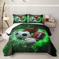 thumbnail image 2 of Erosebridal Baseball Ball Games Kids Bed Spread Queen,American Rugby Football Print Queen Coverlet Set For Boys,3 Pieces, 2 of 7