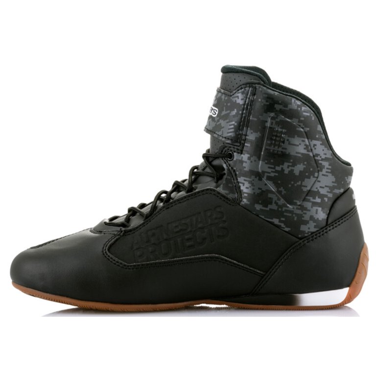 Alpinestars Faster 3 Mens Motorcycle Shoes Black/Gray/Gunmetal 12
