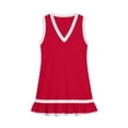 thumbnail image 3 of Bixock Summer Dresses for Women,Women's Casual Dresses V Neck Solid Color Sleeveless Tank Dresses High Waist A Line Vacation for Women with Pockets T-shirt Sundresses, 3 of 6