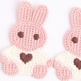 thumbnail image 3 of Cute Little Rabbit Patches, Clothing Stickers Badges Decorative Decals Applique Style B, 3 of 8