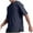 Blue, variant on XuJwPNcy Men's Short Sleeve T Shirts Summer Cotton Casual Round Neck Tees Loose Solid Side Slit Tops Streetwear