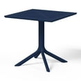 thumbnail image 4 of WestinTrends Playa 31.5" Square Plastic Outdoor Patio Dining Table for 4, Navy Blue, 4 of 6