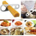 thumbnail image 3 of Stainless Steel Spaghetti Pasta Measure Tool,Four Different Measuring Holes Pasta Portion Control Gadgets,1 Piece,7 Inches, 3 of 3