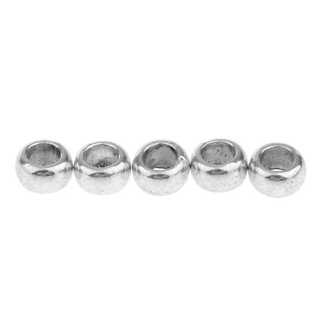 simhoa 100 Pcs Perles d'Espacement Rétro pour Bracelets Câble Charme Européen Serpent 6mm