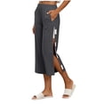 thumbnail image 5 of Pants Authentics Womens Relaxed Fit Stretch Pant Pants for Women Women's Solid Color Postoperative Rehabilitation Care Pants To Wear And Take Off Full Open Sides With Pockets Pants Dark Gray S, 5 of 9