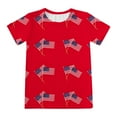 thumbnail image 4 of WOYY Toddler Boys 4th of July Outfits Short Sleeve Tee Shirt and Shorts Set, Sizes 3-4T, 4 of 6