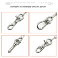 thumbnail image 1 of Keychain Stainless Steel D Shaped Buckle Fast Release Release Screw Locking Screw Locking Carabiner Camping Traveling Chain Connector M6, 1 of 9
