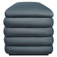 thumbnail image 3 of Accent Chair Bench Ottoman, Blue, Velvet, Living Kitchen Cafe Bistro Hospitality Restaurant, Modern Contemporary Boutique HB36621, 3 of 11