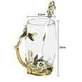 thumbnail image 2 of 1 Set Jasmine Glass with Spoon Tea Mug Coffee Mug Suitable for Gift Giving, 2 of 5