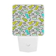 thumbnail image 5 of Goofa Funny Dinosaurs on Stripes Night Light, Plug-in, Dusk to Dawn Sensor, Warm White, Ambient Lighting, Ideal Kids Adults Nightlight-UK, 5 of 9