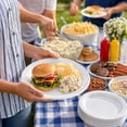 thumbnail image 5 of VeZee' Serving 10" Disposable Plastic Plates Durable Microwave Safe for Daily Use and Parties (100), 5 of 5