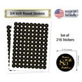 thumbnail image 5 of 85th Birthday Black Kisses Stickers, (Set of 216) Chocolate Drops Labels Stickers For 85 Birthday, Party Favors Decor for Kisses. Made in USA,, 5 of 5