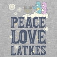 thumbnail image 2 of Men's Care Bears Hanukkah Peace Love Latkes  Long Sleeve Shirt, 2 of 4