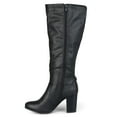 thumbnail image 3 of Journee Womens Carver Wide Calf Stacked Heel Knee High Boots, 3 of 10