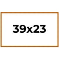 thumbnail image 2 of 39x23 Honey Brown Real Wood Picture Frame Width 0.75 inches | Interior Frame Depth 0.5 inches |, 2 of 8