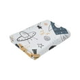 thumbnail image 6 of Kll Fleece Blanket Plush Throw Blanket Cartoon Planets,Soft Fuzzy Cozy Flannel Blanket For Couch Sofa Bed.(80"X60"), 6 of 9