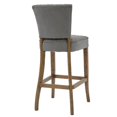 thumbnail image 3 of Home Fare Quilted Wood Barstool in Gray, 3 of 6