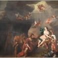 thumbnail image 2 of Ferdinand Bol 20x20 Black Ornate Framed Double Matted Museum Art Print Titled: Aeneas Receiving a New Set of Armour from Venus (1660 - 1663), 2 of 5