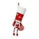 thumbnail image 2 of Uuiauoio Large Christmas Stocking for Fireplace Decorations, Festive Holiday Knitted Sock with Santa Snowman Reindeer Design, Gift Candy Bag for Xmas Party Home Mantel, 2 of 8