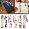 thumbnail image 2 of LQXZWJY Marque-Pages Fleurs Séchées avec Pompons, Marque-Pages pour Femmes, Marque-Pages en Résine Durable Fait Main, Joli et Augmente l'Intérêt de Lecture, 2 of 4