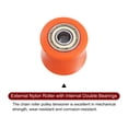 thumbnail image 4 of Unique Bargains 8mm Chain Roller Pulley Tensioner Wheel Guide Concave Type for Bike Sliding Door Orange, 4 of 6
