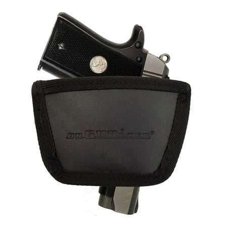 380 Leather Belt Slide Holster - orGUNizer Garrison Grip Leather Inside and Outside Waistband Easy Slide Holster Fits Colt Mustang 380 (SLH) Brown