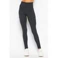 thumbnail image 3 of Women's High Waisted Cotton Leggings, CHARCOAL S, 3 of 4