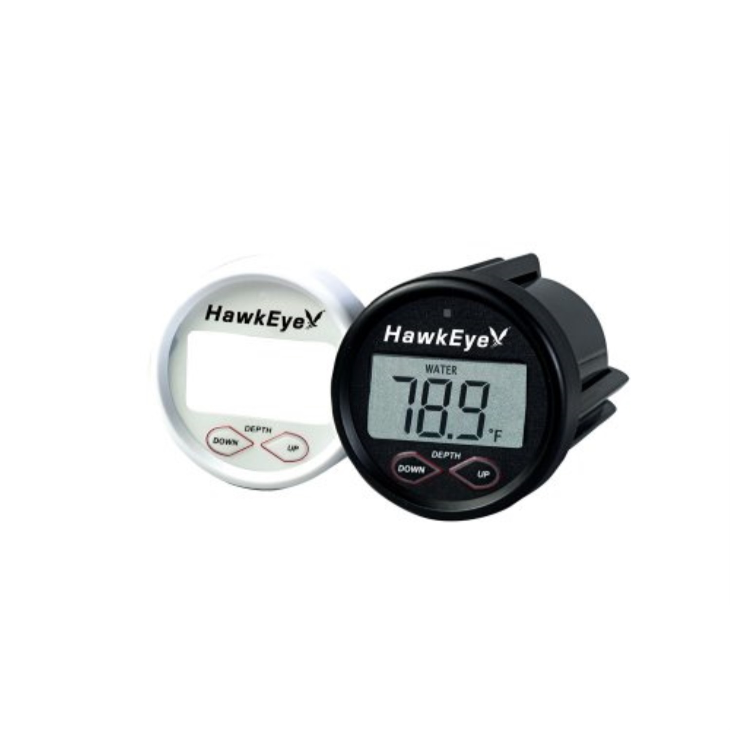 hawkeye d10dx.06t indash depth sounder with air and water temperature