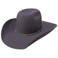 thumbnail image 2 of RESISTOL Hooey Silver Smoke- 6X Wool Cowboy Hat Grey, 7 3/4, 2 of 2