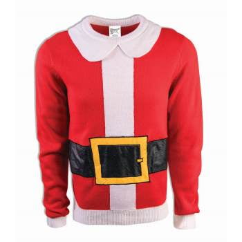 Santa Suit Men's Ugly Christmas Sweater X-Large