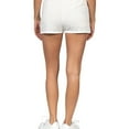 thumbnail image 2 of Hurley Womens Burnout Fleece Casual Walking Shorts, White, Medium, 2 of 2
