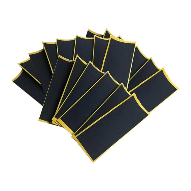 Ruban de Mousse de Touche de 20 Pièces pour les Accessoires de Planche à Roulettes Noir