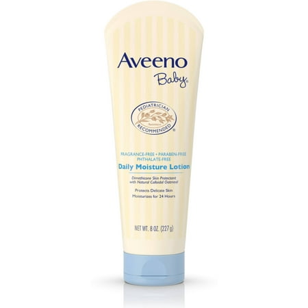 Aveeno Baby Daily Moisture Lotion Natural Colloidal Oatmeal 8 Oz