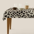 thumbnail image 5 of Tablecloth Leopard Table Cloth Rectangle Table 60 x 84 Inch Cheetah Skin Tiger Leather Spotted Fur Beige Brown Kitchen Decorations for Home Dinner Party, 5 of 6
