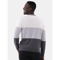 thumbnail image 5 of George Men's & Big Men's Colorblock Crewneck Sweater with Long Sleeves, Sizes S-3XL, 5 of 5