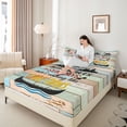 thumbnail image 4 of Homewish Retro Boat 4pcs Bed Sheets for Female Men Adults,Lake House King Sheets,Rustic Vintage Cabin Super Cozy Sheet Set,Super Cozy Room Decor, 4 of 7