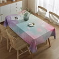 thumbnail image 2 of Soft Floral Watercolor Pattern Rectangle Tablecloth 60"x84",Waterproof Polyester Rectangle Table Cloth, Wipeable Spillproof Polyester Tablecloth for Dining, Camping, Indoor and Outdoor, 2 of 5