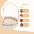 thumbnail image 3 of Wedding Basket Petal Storage Basket Handheld Flower Basket Heart Shape Basket, 3 of 4