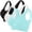 #0169-Light Blue, variant on Women's Solid Color Wirefree Sports Bras Multipack, Lightly Lined Pullover Design, Stretchy Comfort Fit with Removable Inserts, Versatile Activewear for Yoga Low Impact Gift