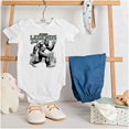 thumbnail image 3 of Funny Bigfoot Outdoor Legends Only Baby Boy Short Sleeve Printed Bodysuit Brisco Brands NB, 3 of 6