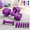 Purple, variant on Adjustable Dumbbell Set of 2, 6 Lbs Total, Black, Fast-Adjust Hand Weights for Home Gym