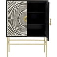 thumbnail image 7 of Illusion Bone Inlay Bar Cabinet Black, bone inlay bar cabinet, bone inlay designer cabinet black, 7 of 7