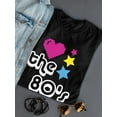 thumbnail image 3 of Love The 80's  Decade Women Black T-Shirt, Female Small, 3 of 4